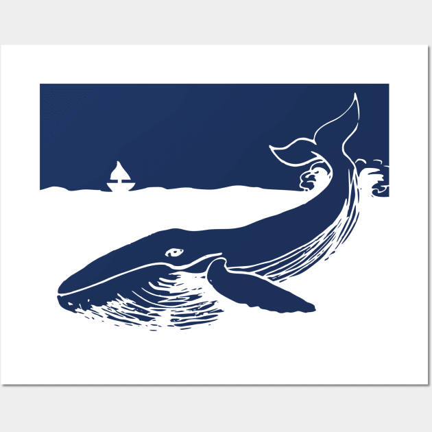 Whale Tail Wall Art by BattleBirdProductions